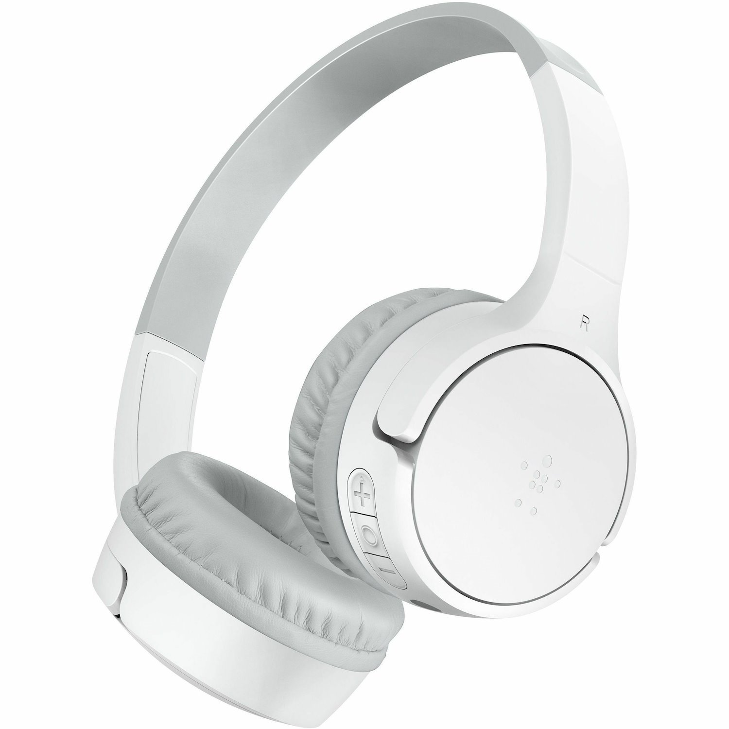 Belkin Wireless Bluetooth On-Ear Headphones for Kids w/ Mic - 85dB Limit - Protective Case - w/ USB-C Cable - Headset - Blue