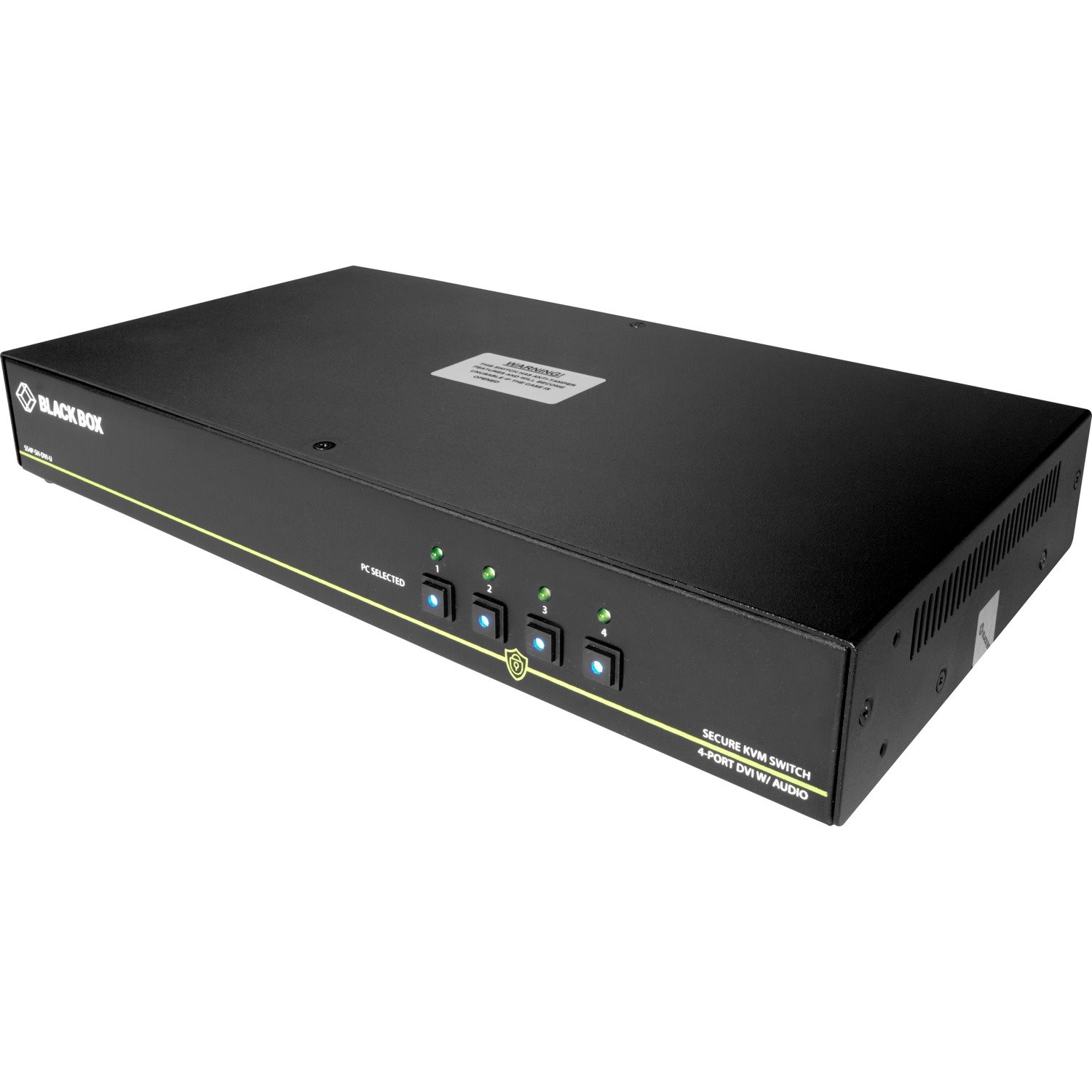 Black Box NIAP 3.0 Secure 4-Port Single-Head DVI-I KVM Switch