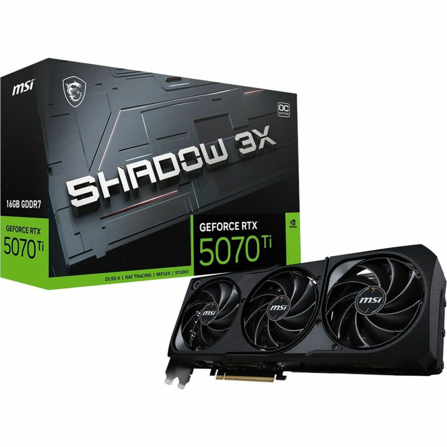 MSI NVIDIA GeForce RTX 5070 Ti Graphic Card - 16 GB GDDR7