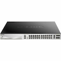 D-Link DGS-3130 DGS-3130-30PS 26 Ports Manageable Ethernet Switch - Gigabit Ethernet, 10 Gigabit Ethernet - 1000Base-T, 10GBase-T, 10GBase-X - Black