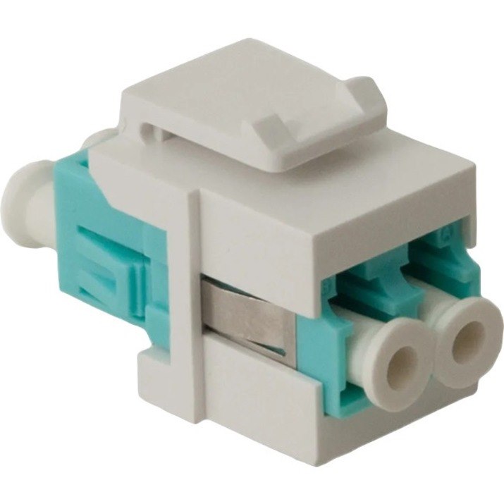 ICC LC Fiber Optic Keystone Coupler (OM3) with Metal Sleeves and Duplex Ports