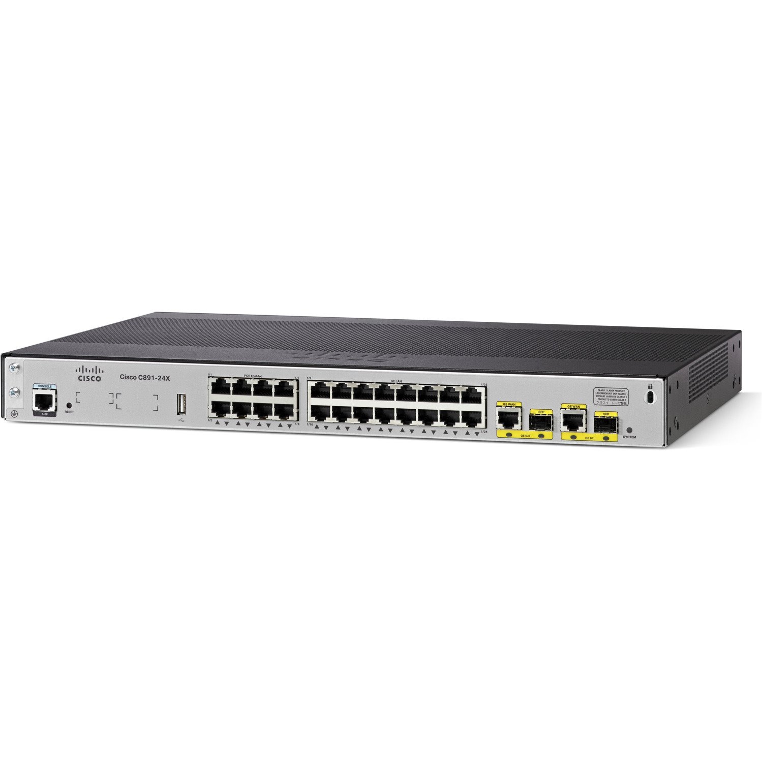 Cisco 891 Gigabit Ethernet Security Router with SFP and 24-ports Ethernet Switch