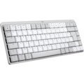 Logitech MX Mechanical Mini Keyboard - Wireless Connectivity - USB Type C Interface - LED - International - QWERTY Layout - Light Grey
