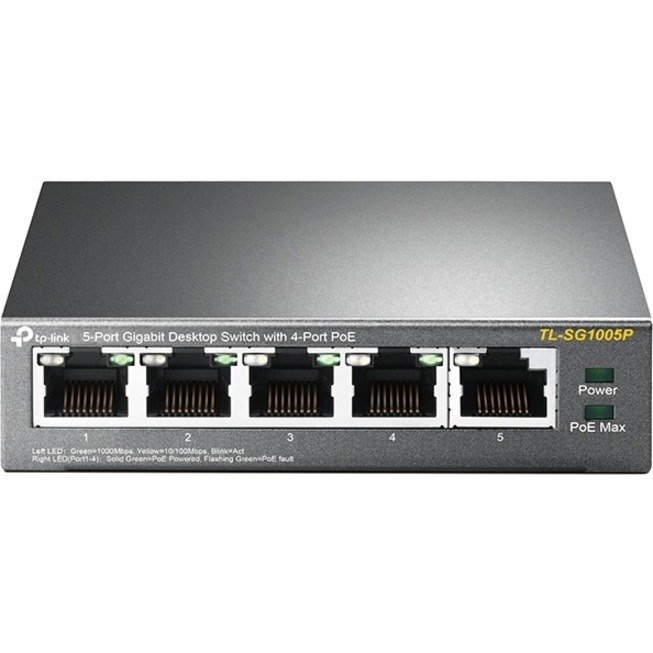 TP-LINK 5-PORT GIGABIT DESKTOP SWITCH ( 4 POE 65W)