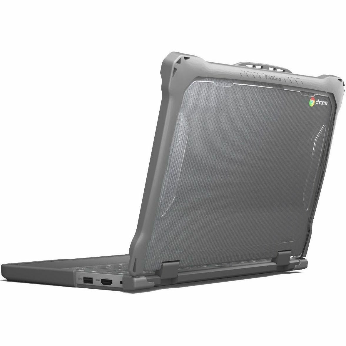 MAXCases Extreme Shell-F2 Slide Case for HP X360 G4/G3 and x360 Fortis G3 11.6" (Grey/Clear)