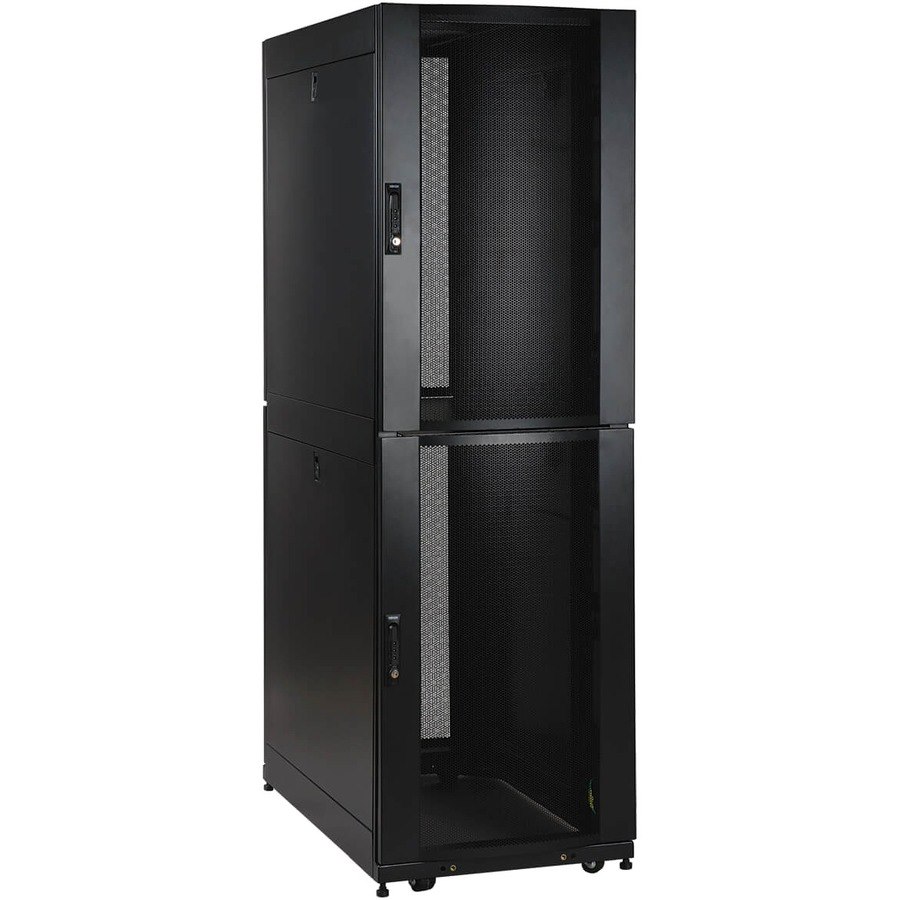 Eaton Tripp Lite Series 48U SmartRack Co-Location Standard-Depth Rack Enclosure Cabinet - 2 separate compartments