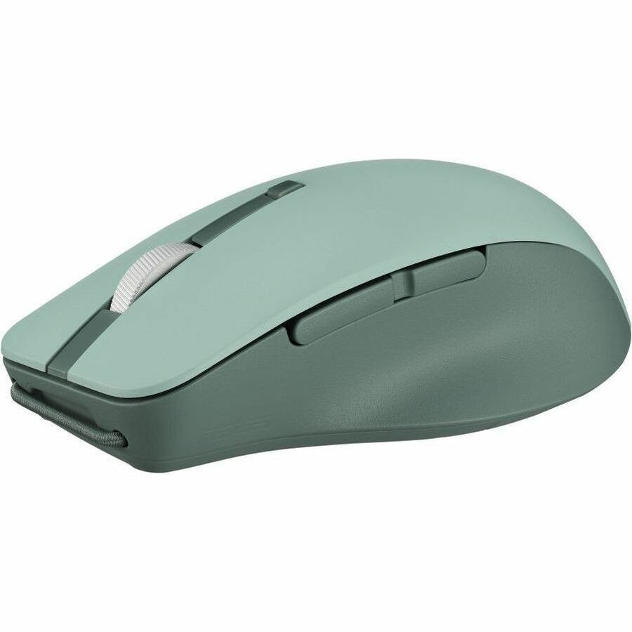Asus SmartO MD200 Mouse - Bluetooth/Radio Frequency - USB - Optical - 6 Programmable Button(s) - Oat Milk