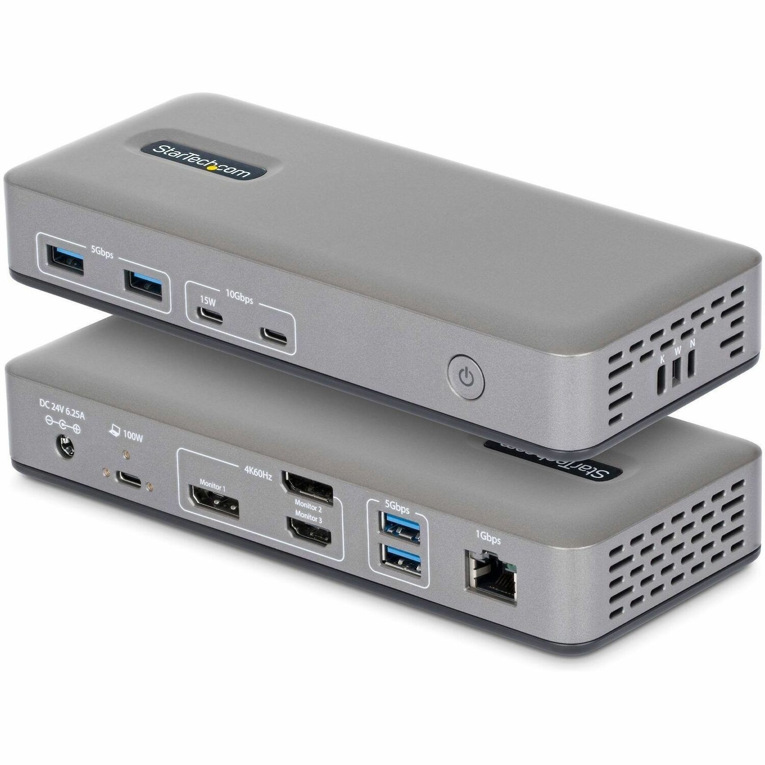 StarTech Connect Three 4K 60HZ Displays (2X DP / 1X Hdmi) Through A Single Usb Type-C Por