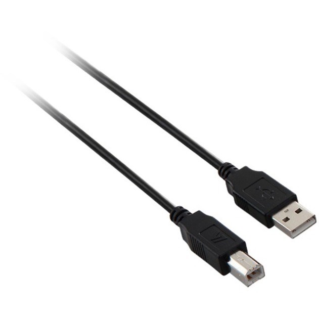 V7 Black USB Cable USB 2.0 A Male to USB 2.0 B Male 5m 16.4ft