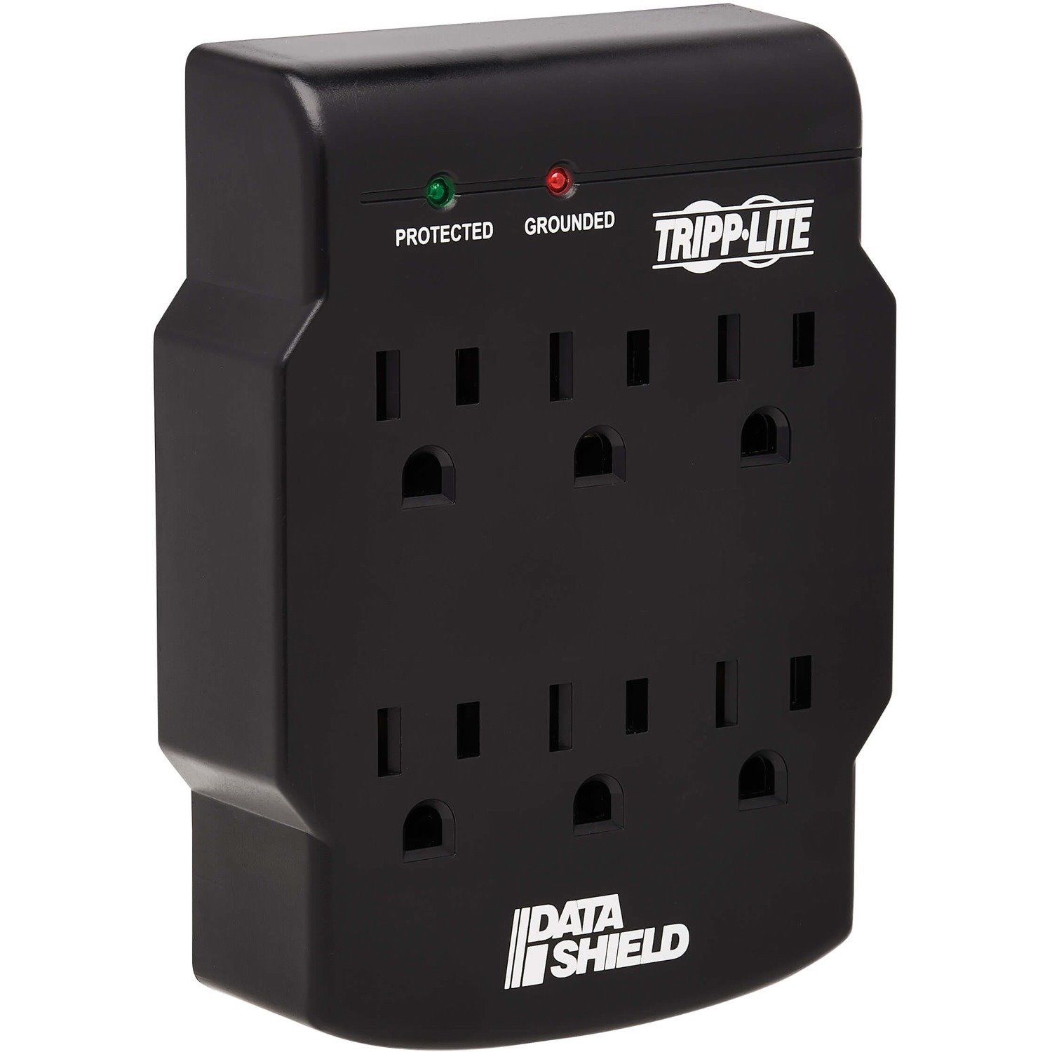 Tripp Lite by Eaton 6-Outlet Surge Protector, Direct Plug-In, 750 Joules, Diagnostic LED, Black