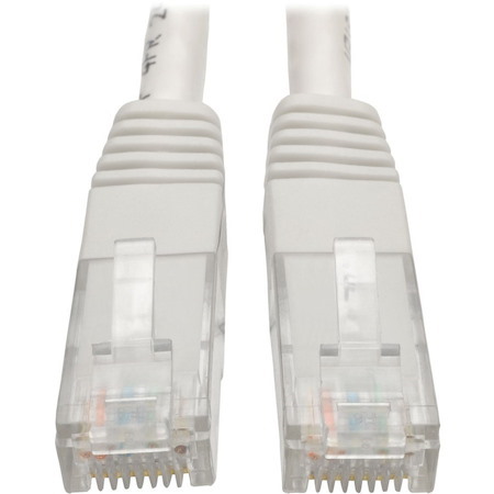 Eaton Tripp Lite Series Cat6 Gigabit Molded (UTP) Ethernet Cable (RJ45 M/M), PoE, White, 20 ft. (6.09 m)