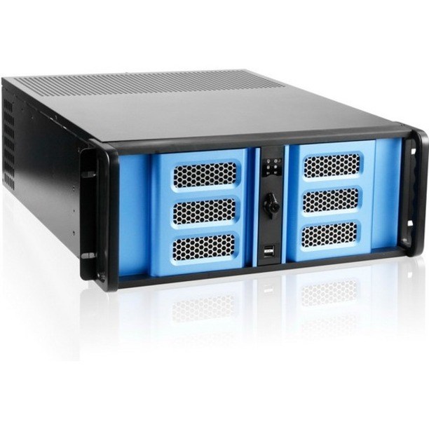 iStarUSA 4U Compact Stylish Rackmount Chassis with 500W Redundant Power Supply