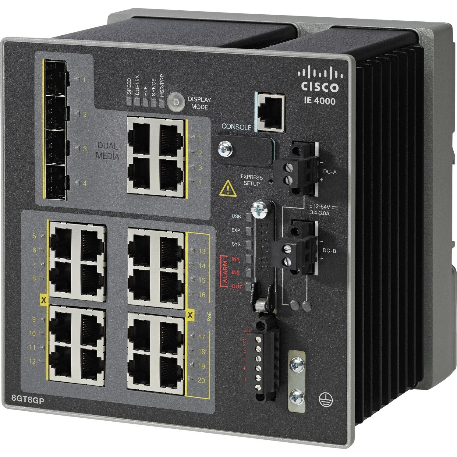 Cisco 4000 IE-4000-8GT8GP4G-E 20 Ports Manageable Ethernet Switch