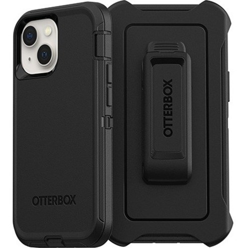 OtterBox Defender Rugged Carrying Case (Holster) Apple iPhone 12 mini, iPhone 13 mini Smartphone - Black