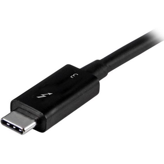 StarTech.com 3 ft 1m Thunderbolt 3 Cable w/ 100W PD - 40Gbps - Dual 4K or Full 5K - Certified Thunderbolt 3 USB-C Cable