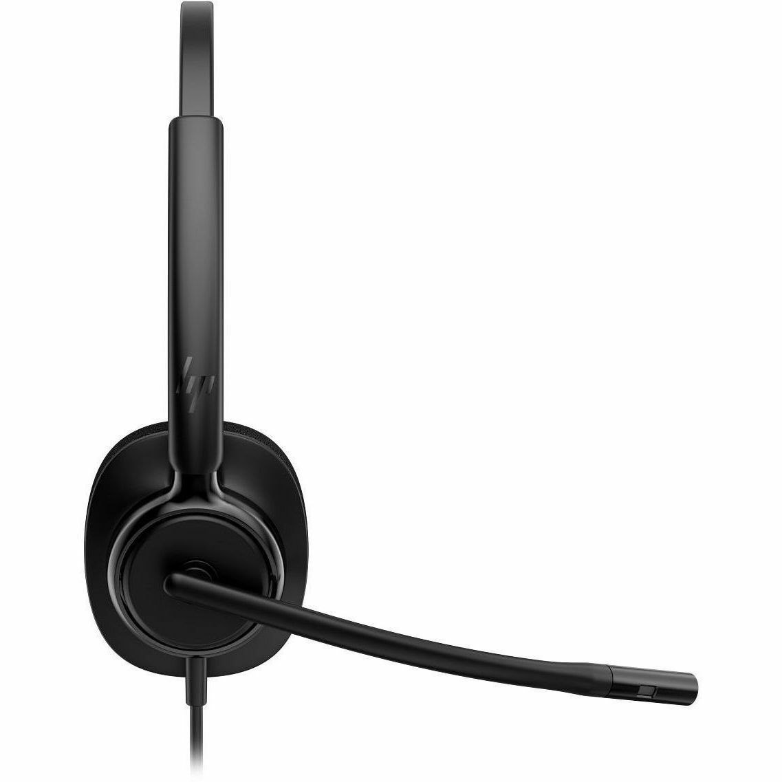 Poly Mission 400 425 Wired Over-the-head, On-ear Stereo Headset - Black