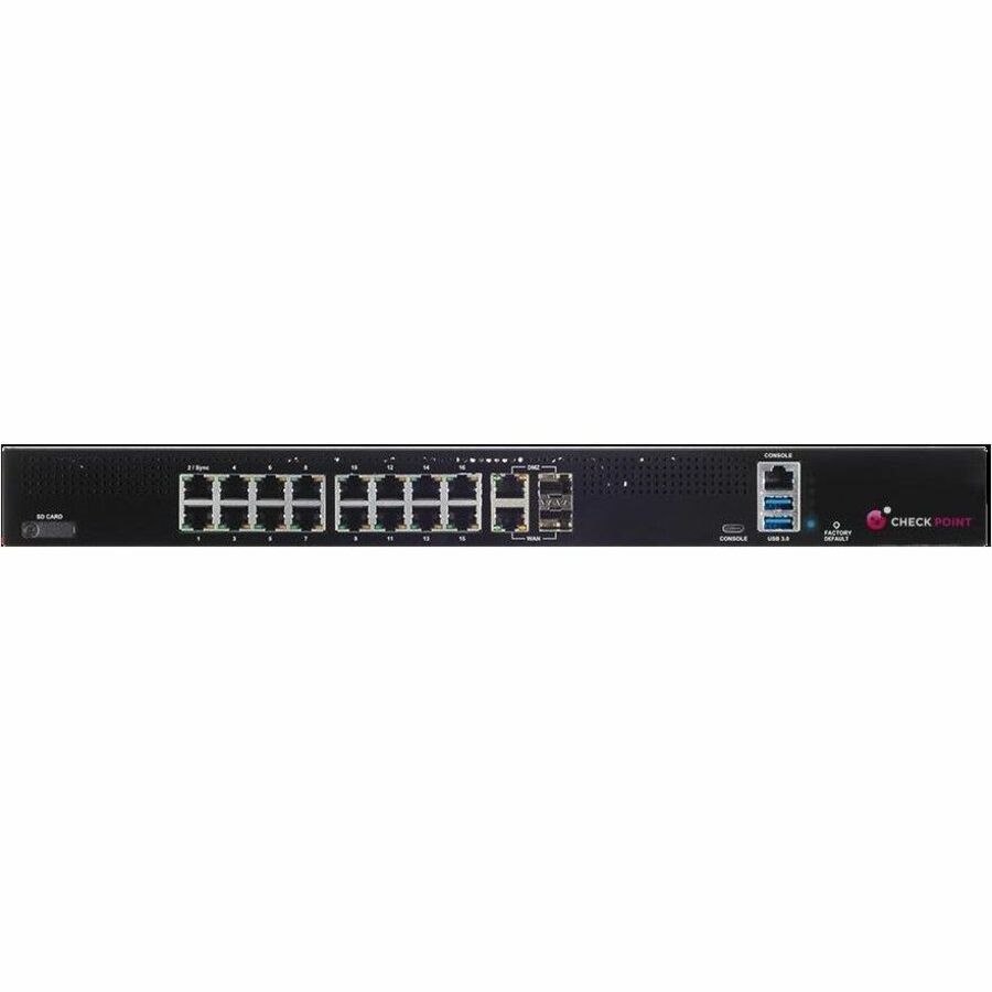 Check Point Quantum Spark 1800 Network Security/Firewall Appliance - 1 Year SNBT Package and Direct Premium Support