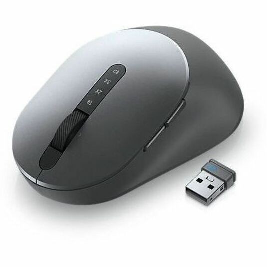 Dell MS5320W Mouse - Bluetooth/Radio Frequency - Optical - 7 Button(s) - Titan Gray