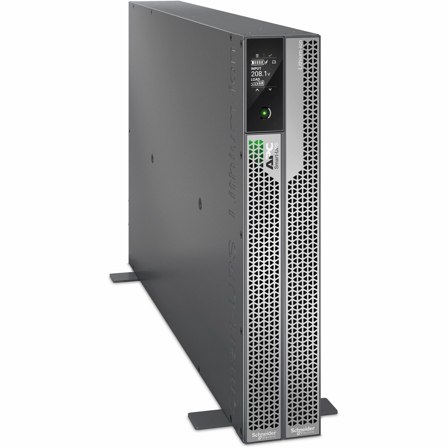 APC Smart-UPS Ultra On-Line, 5000VA, Lithium-ion, Rack/Tower 2U, 208V, 2 L6-20R + 2 L6-30R NEMA outlets, Network Card, Extended runtime, W/rail kit