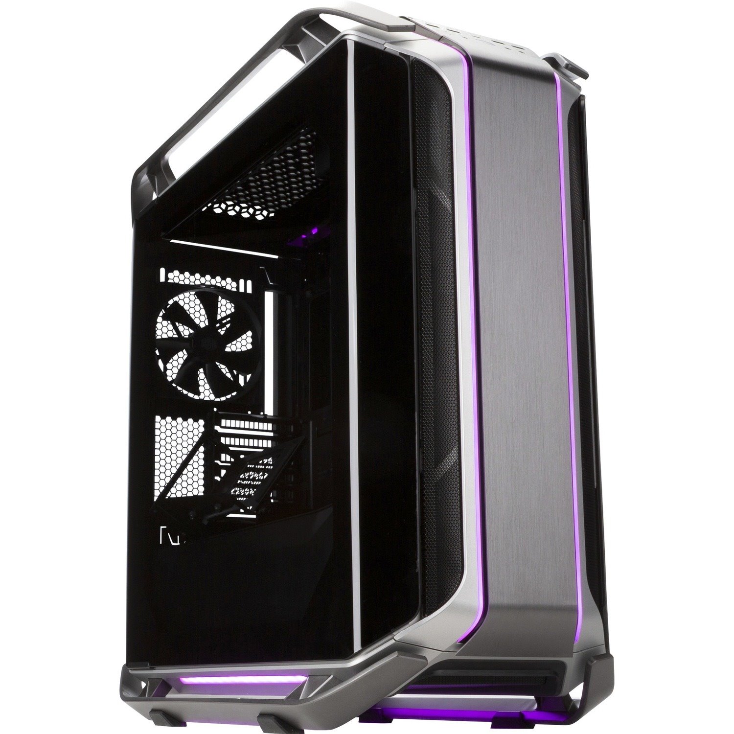 Cooler Master Cosmos C700M Computer Case - Mini ITX, Micro ATX, ATX Motherboard Supported - Full-tower - Steel, Tempered Glass - Silver, Black