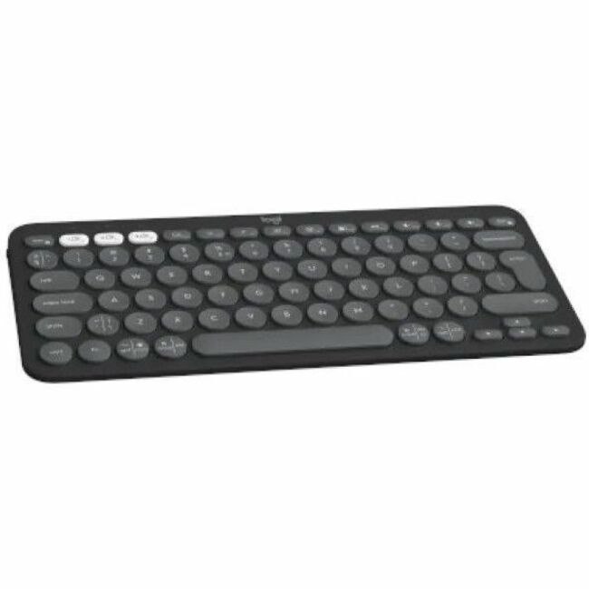 Logitech Pebble Keys 2 K380s Tastatur - Kompakt - Kabellos Konnektivität - USB Schnittstelle - Dänisch, Norwegisch, Schwedisch, Finnisch - QWERTY Layout - Graphit