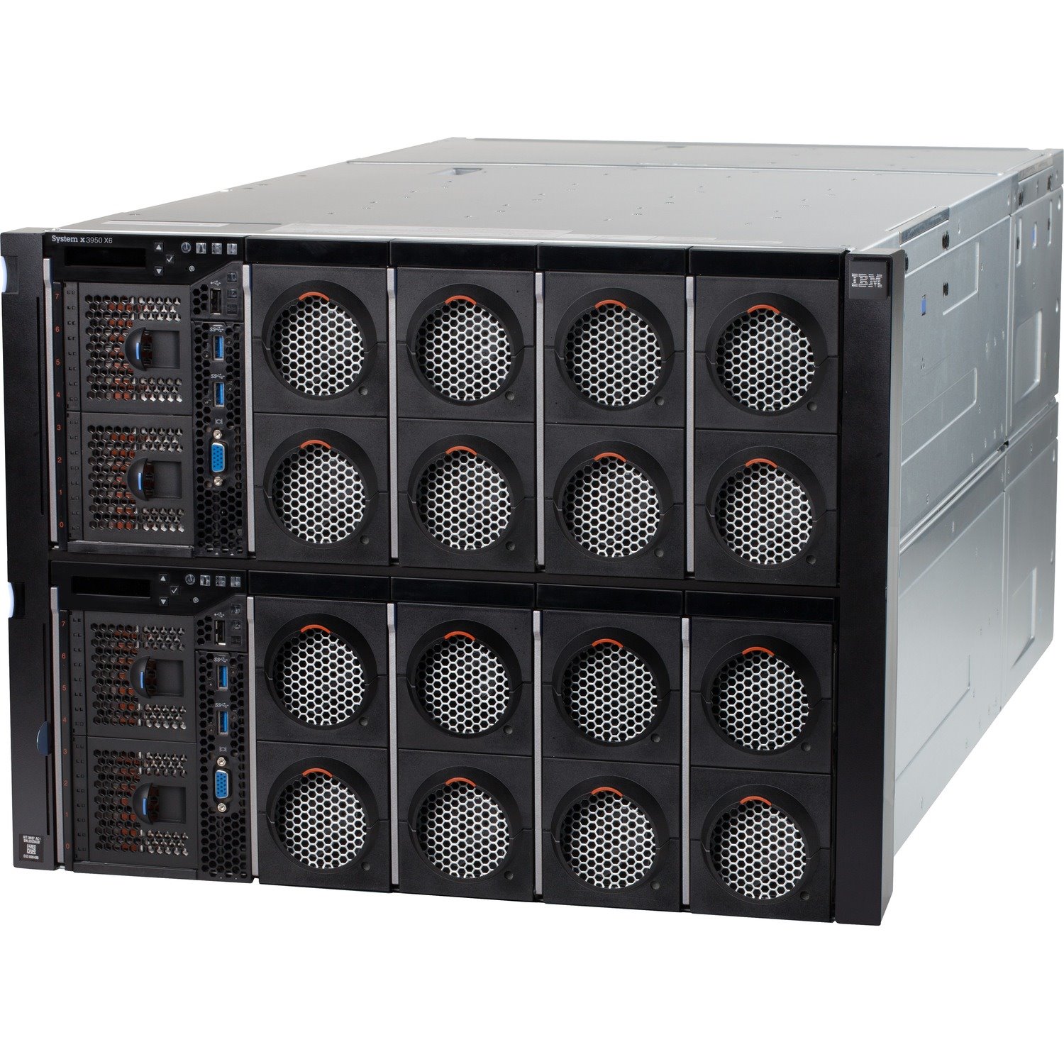 Lenovo System x x3950 X6 62418HU 8U Rack Server - 4 Xeon E7-8880 v4 2.20 GHz - 1 TB RAM - 14.40 TB HDD - (12 x 1.2TB) HDD Configuration - 1.60 TB SSD - (4 x 400GB) SSD Configuration - 12Gb/s SAS Controller