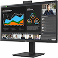 LG 27BQ75QC-B 27" Class Webcam WQHD LED Monitor - 16:9 - Matte Black