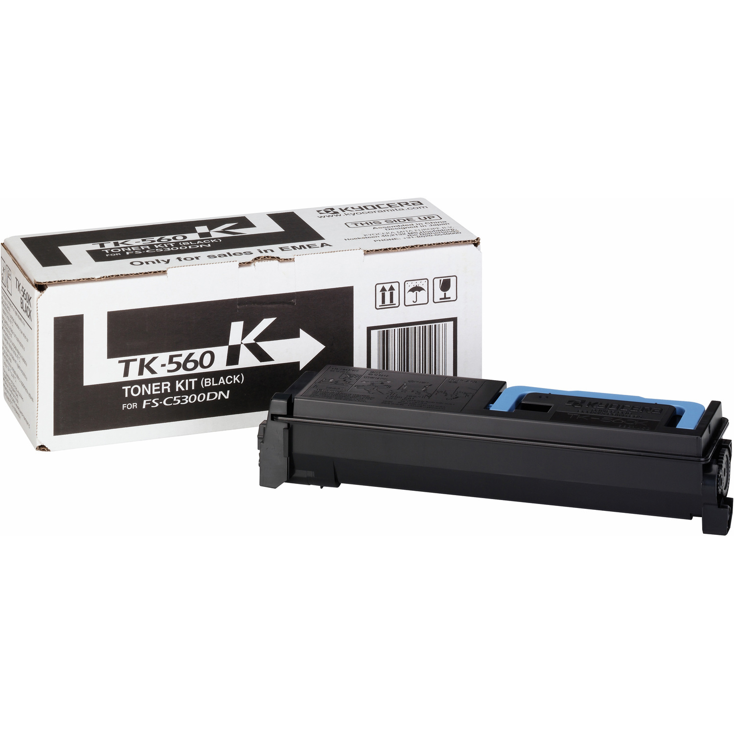 Kyocera TK-560K Original Laser Toner Cartridge - Black - 1 Pack