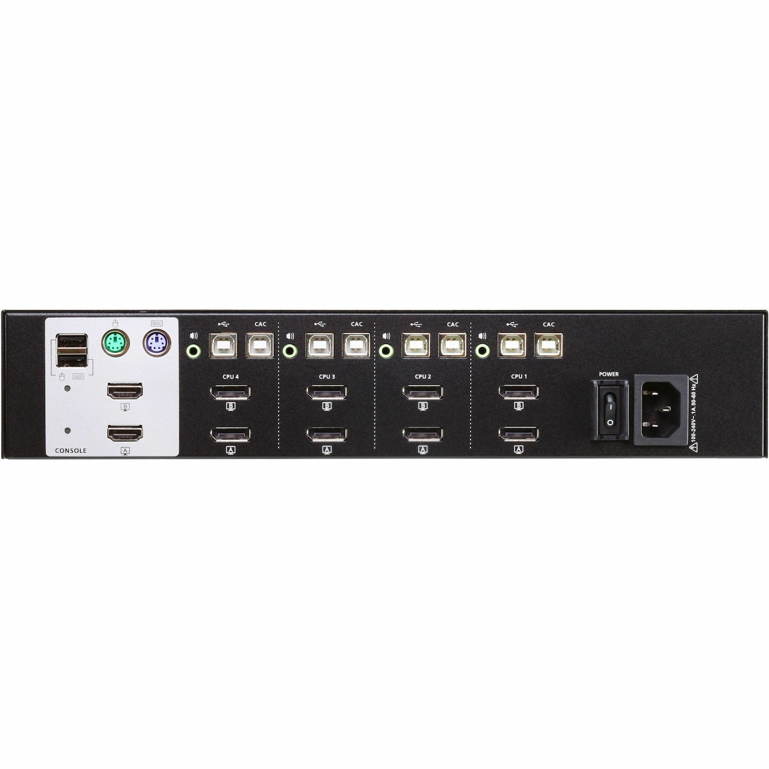 ATEN CS1144DP 4-Port USB DisplayPort Dual Display Secure KVM Switch