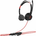 V7 HU621 Premium Headset - Noise Cancellation - ENC Mic - ANC -USB-A/C - Black