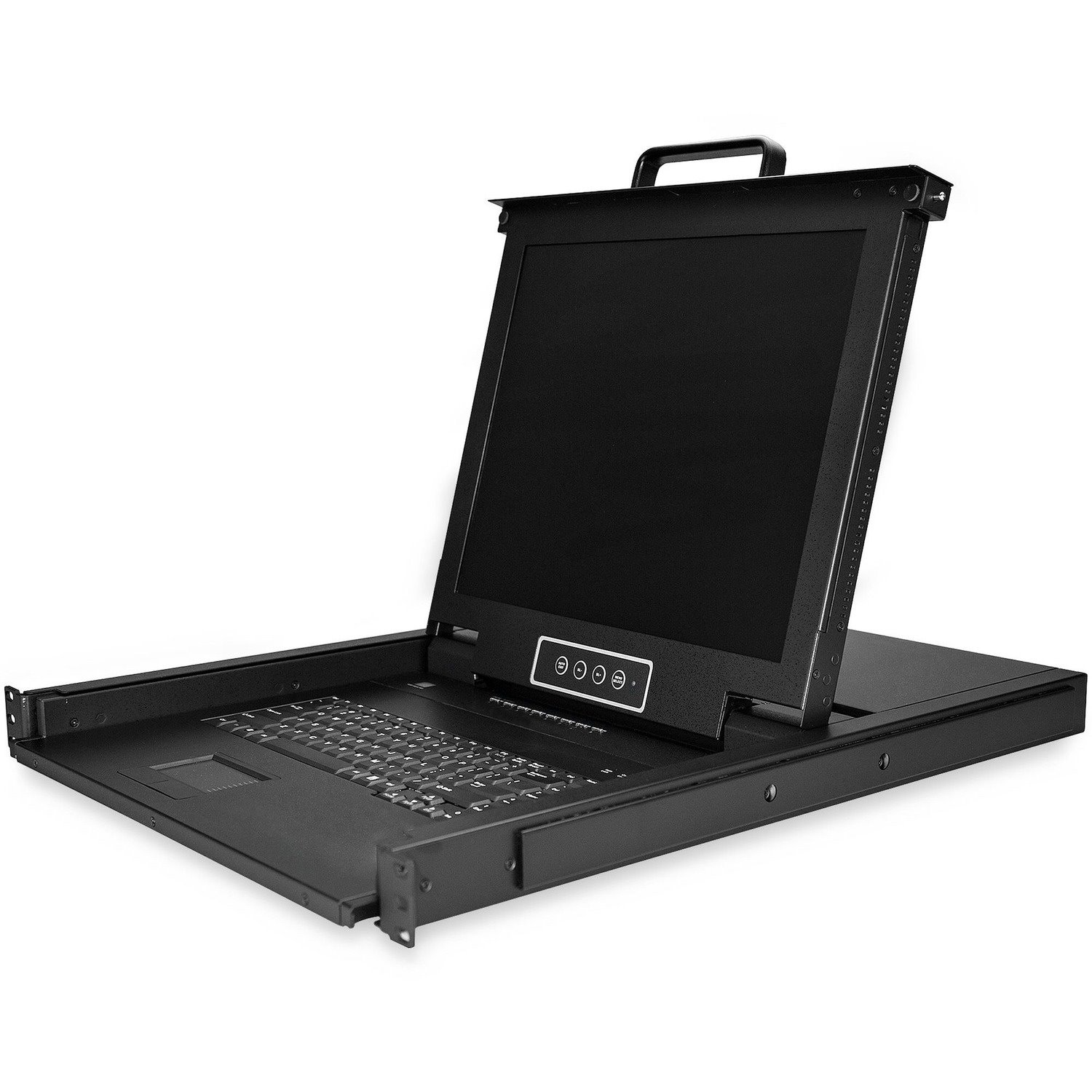 StarTech.com LCD Rack Console KVM Switch - Steel - Black