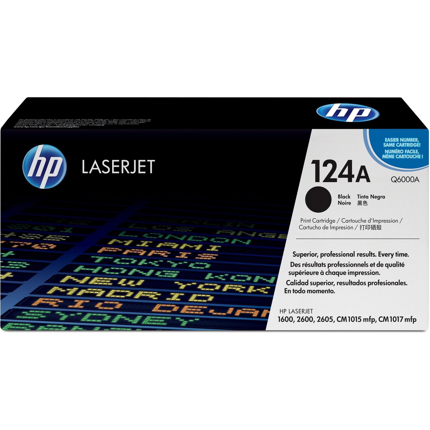 HP 124A Original Standard Yield Laser Toner Cartridge - Black - 1 Each