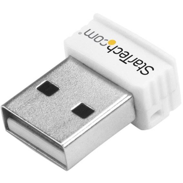 StarTech.com USB 150Mbps Mini Wireless N Network Adapter - 802.11n/g 1T1R USB WiFi Adapter - White