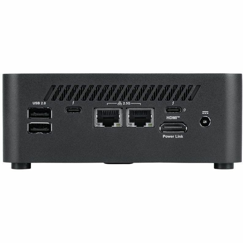 MSI Cubi NUC AI+ 2MG Cubi NUC AI+ 2MG-021UST Desktop Computer - Intel Core Ultra 7 258V - 32 GB - 1 TB SSD - Mini PC - Black - TAA Compliant