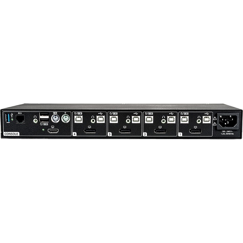 Vertiv Cybex SC845D Secure KVM | Single Head | 4 Port| DVI-D | NIAP| 4K UHD| DPP