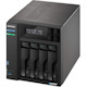 Asustor Lockerstor 4 Gen2 - AS6704T | 4-Bay NAS, Quad-Core 2.0GHz Processor, 4 M.2 NVMe Slots (PCIe 3.0), Dual 2.5GbE, Expandable to 10GbE, 4GB DDR4 RAM, (No Drive)
