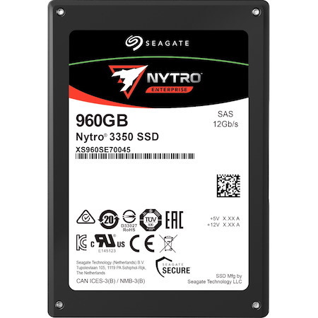 Seagate Nytro 3000 XS960SE70045 960 GB Solid State Drive - 2.5" Internal - SAS (12Gb/s SAS)