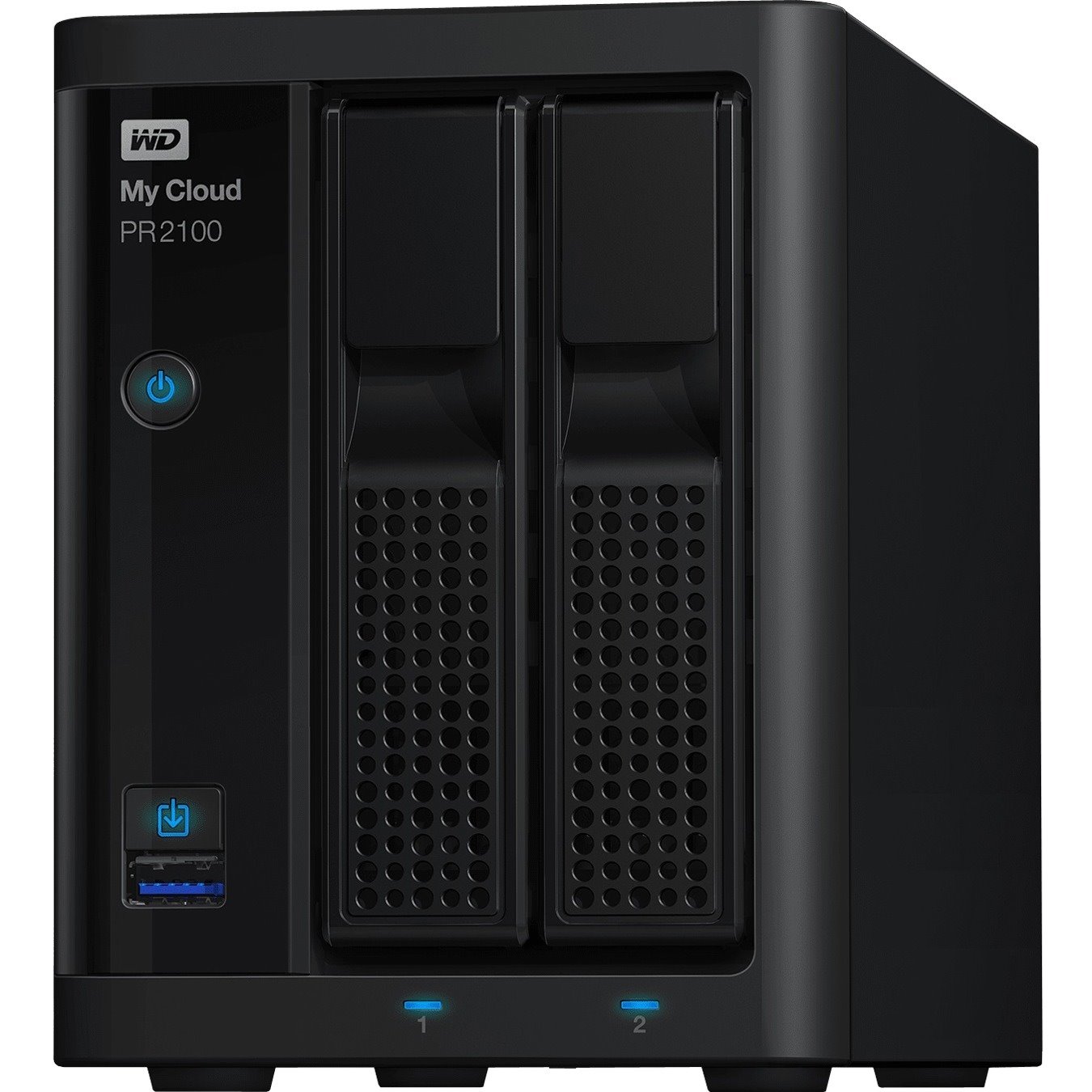 WD My Cloud Pro PR2100 2 x Total Bays NAS Storage System - 8 TB HDD Pentium N3710 Quad-core (4 Core) 1.60 GHz - 4 GB RAM - DDR3L SDRAM Desktop
