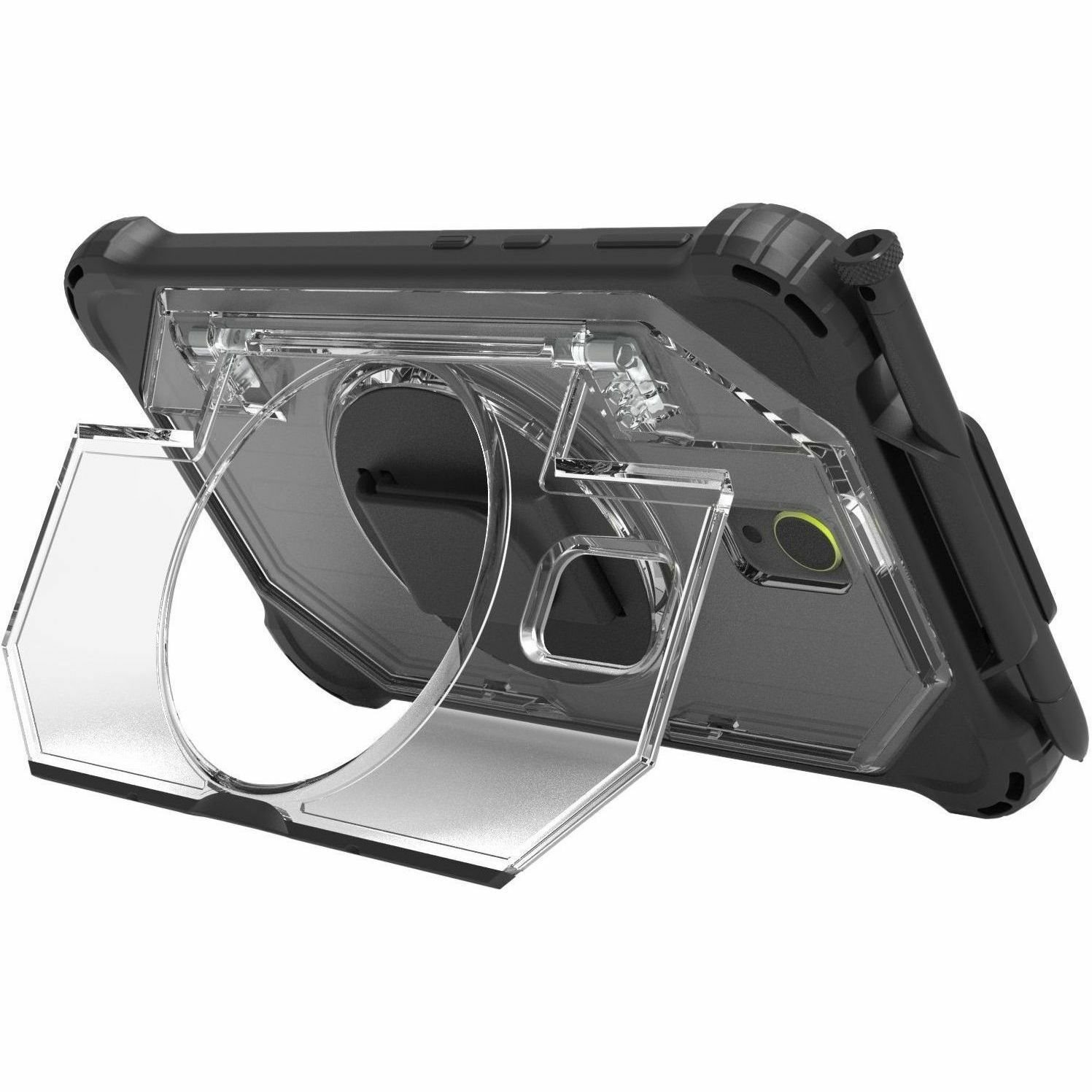 InfoCase Rugged Carrying Case Samsung Galaxy Tab Active5, Galaxy Tab Active3 Tablet - Clear
