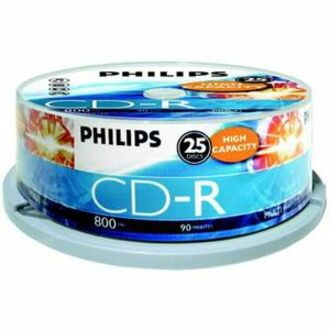Philips CR8D8NB25/00 CD Recordable Media - CD-R - 800 MB - 25