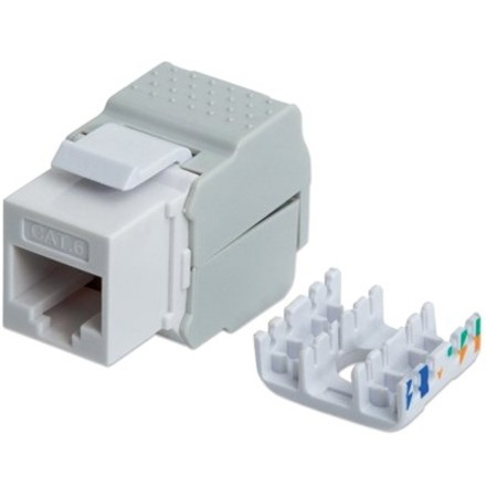 Intellinet Cat6 Keystone Jack Utp White -Tool Less