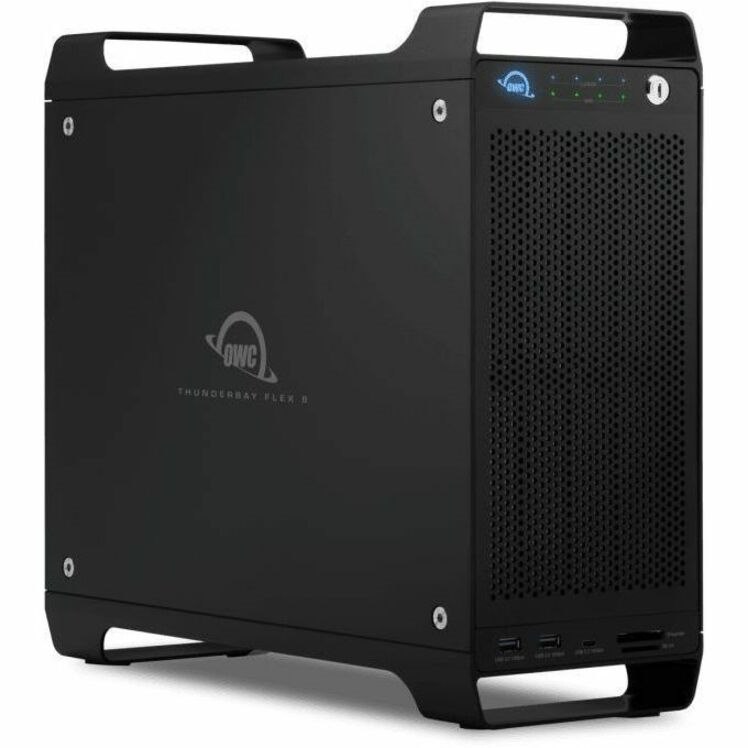 OWC Thunderbay Flex 8 Drive Enclosure Serial ATA, U.2 - Thunderbolt 3 Host Interface Desktop - Black