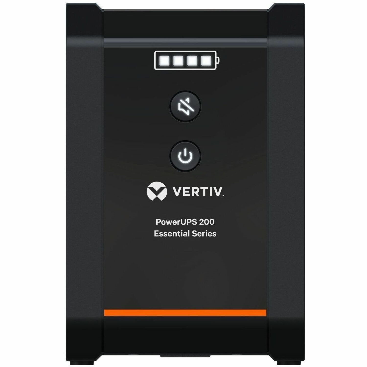 Vertiv PowerUPS 200 Essential PSA6E-600IT-IEC, 600VA/315W, AVR, User-Replaceable Batteries, Battery Backup, 4 IEC Outlets, Two-Year Warranty