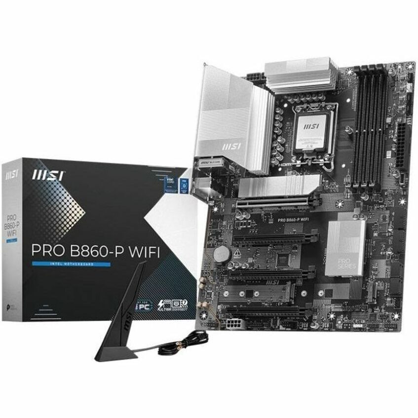 MSI Pro PRO B860-P WIFI Gaming Desktop Motherboard - Intel B860 Chipset - Socket LGA-1851 - ATX