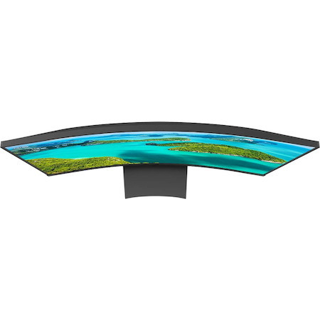 Philips 241E1SCA 24" Class Full HD Curved Screen LCD Monitor - 16:9 - Black