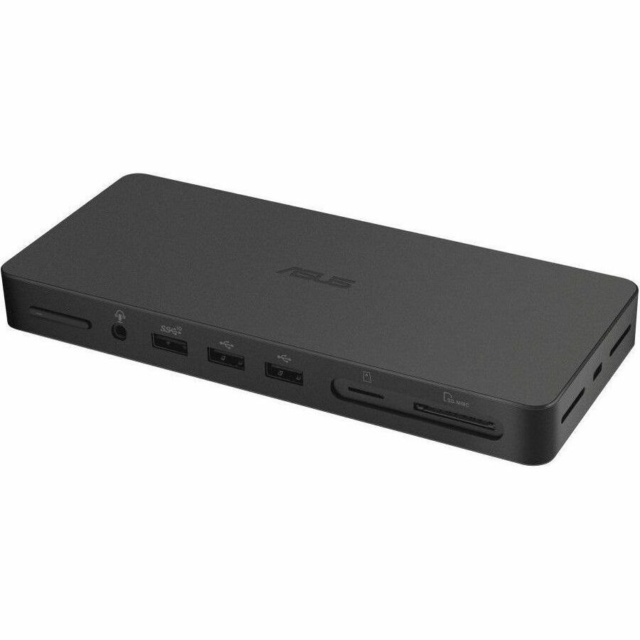 Asus DC500 Thunderbolt 4 Docking Station for Monitor, Notebook, Memory Card Reader - Memory Card Reader - SD - 150 W - Black