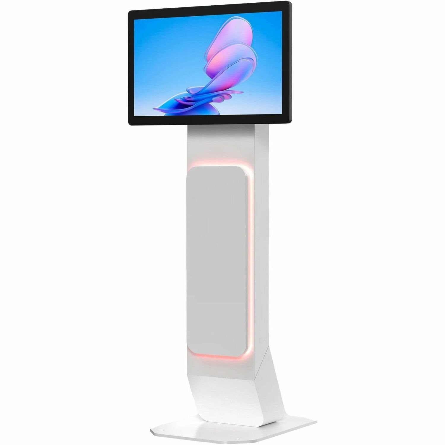 CTA Digital VESA Floor Stand Kiosk with LED Lights - 75x75mm VESA
