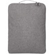 Manhattan Seattle Laptop Sleeve 15.6" , Grey, Padded, Extra Soft Internal Cushioning, Main Compartment with double zips, Zippered Front Pocket, Carry Loop, Water Resistant and Durable, Notebook Slipcase, Three Year Warranty
