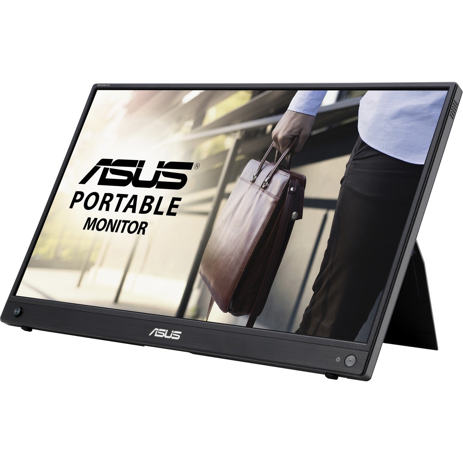 Asus ZenScreen GO MB16AWP 16" Class Full HD LCD Monitor - 16:9 - Gun Metal Black