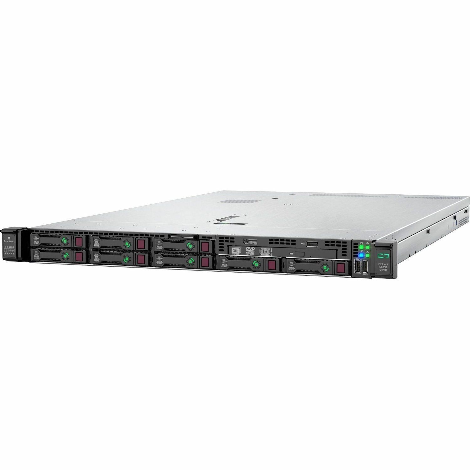 HPE ProLiant DL360 G10 1U Rack Server - 1 Xeon Silver 4215R 3.20 GHz - 32 GB RAM - Serial ATA Controller